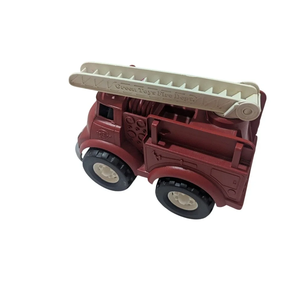 Green Toys Fire Truck Red Recycled Plastic Made in USA Eco Friendly Toy